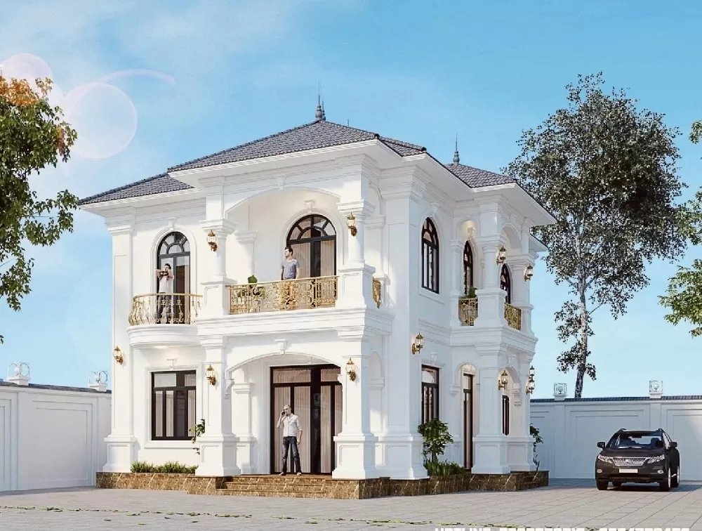 Ngôi nhà có hình khối vuông vức
