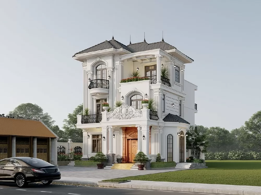 Mẫu nhà mái Nhật 3 tầng 100m2 được thiết kế với công năng sử dụng khoa học