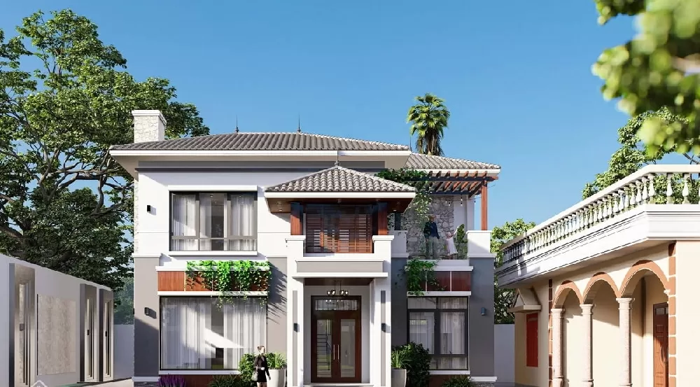 Chi phí xây dựng nhà mái Nhật 2 tầng