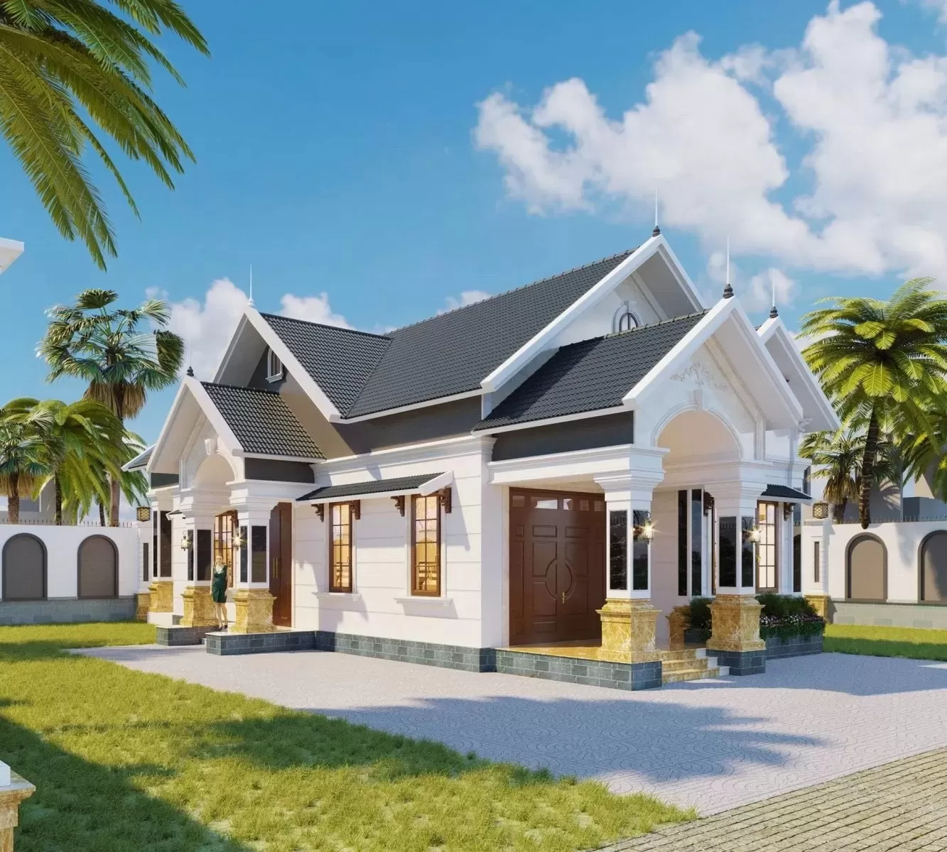 Xây nhà nhanh 1 tầng 80m2 bao nhiêu tiền? Các thiết kế HOT 2023