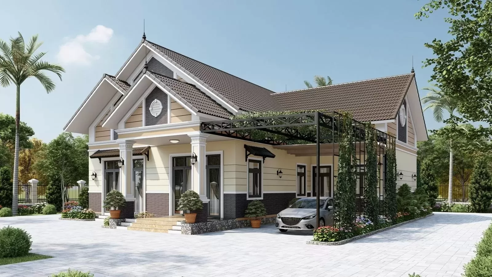 Xây nhà nhanh 1 tầng 80m2 bao nhiêu tiền? Các thiết kế HOT 2023