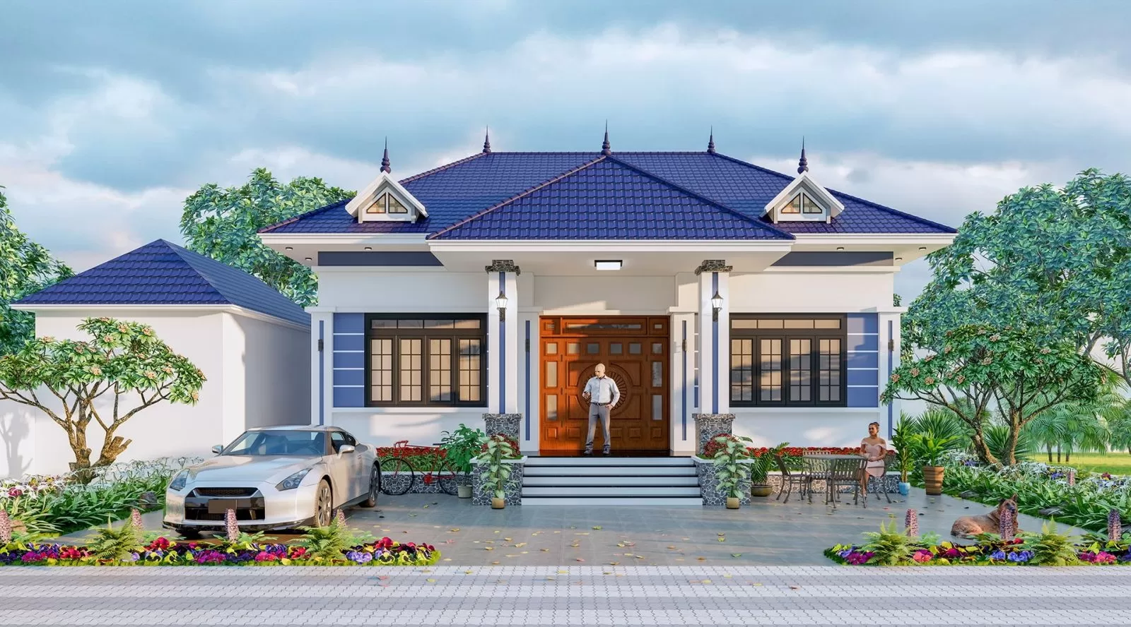 Xây nhà nhanh 1 tầng 80m2 bao nhiêu tiền? Các thiết kế HOT 2023