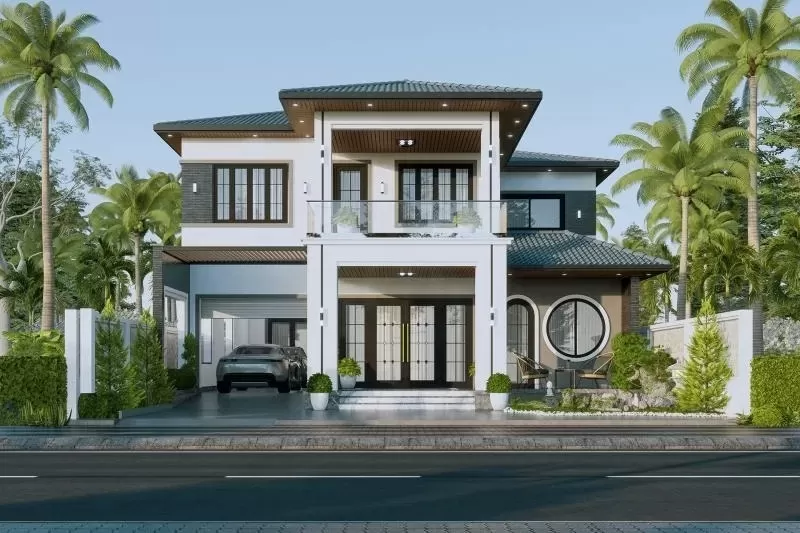 Top 45 mẫu thiết kế biệt thự 2 tầng mái nhật hiện đại đẹp nhất