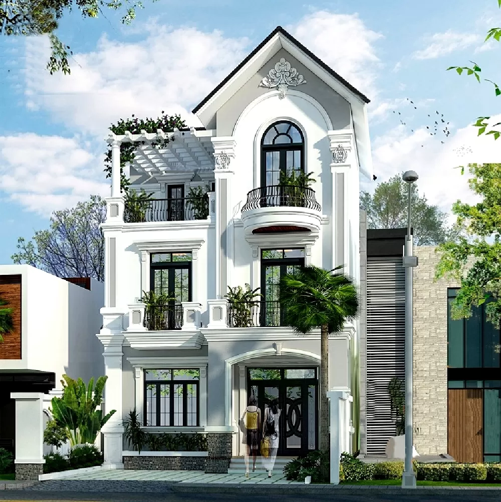Ngôi nhà thiết kế theo phong cách tân cổ điển