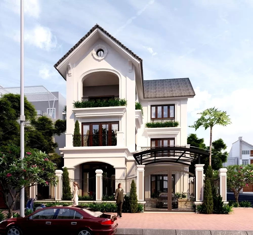 Nhà mái thái 4 phòng ngủ phù hợp với phong cách thiết kế
