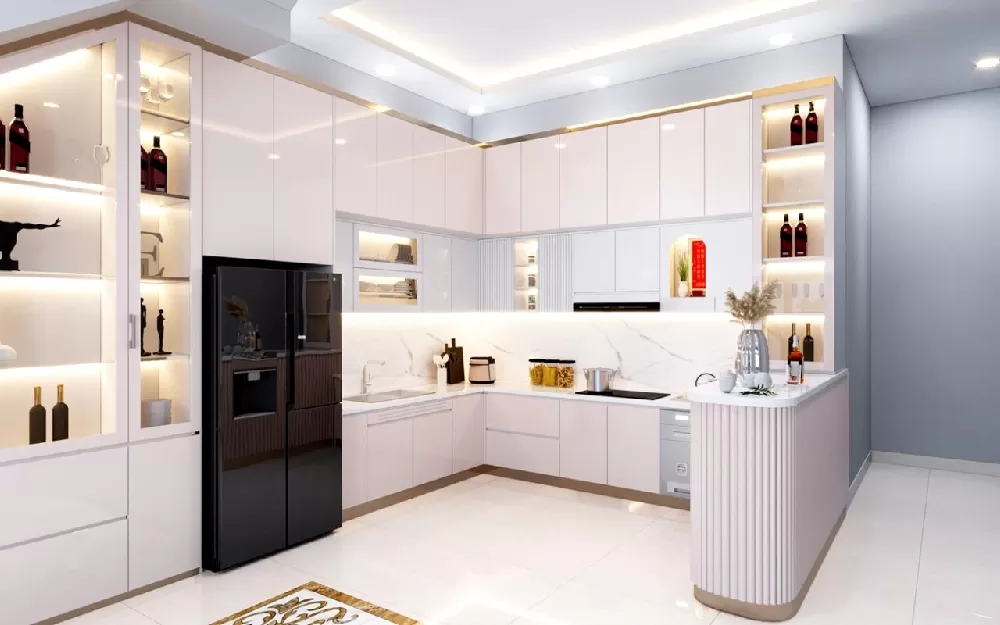 Thiết kế phòng bếp hiện đại tiện nghi