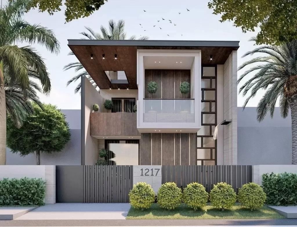 Biệt thự phố 3 tầng hiện đại mái bằng mặt tiền 10m