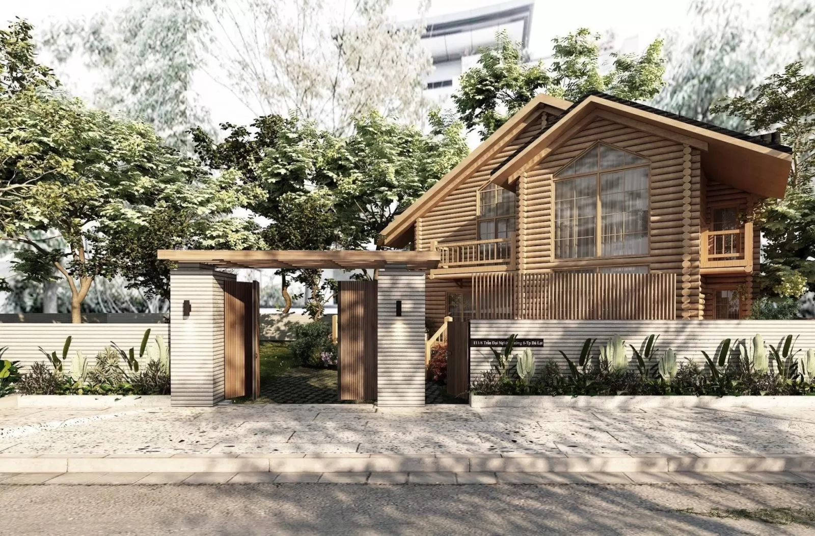 Thiết kế nhà gỗ phong cách Scandinavian hiện đại 120m2