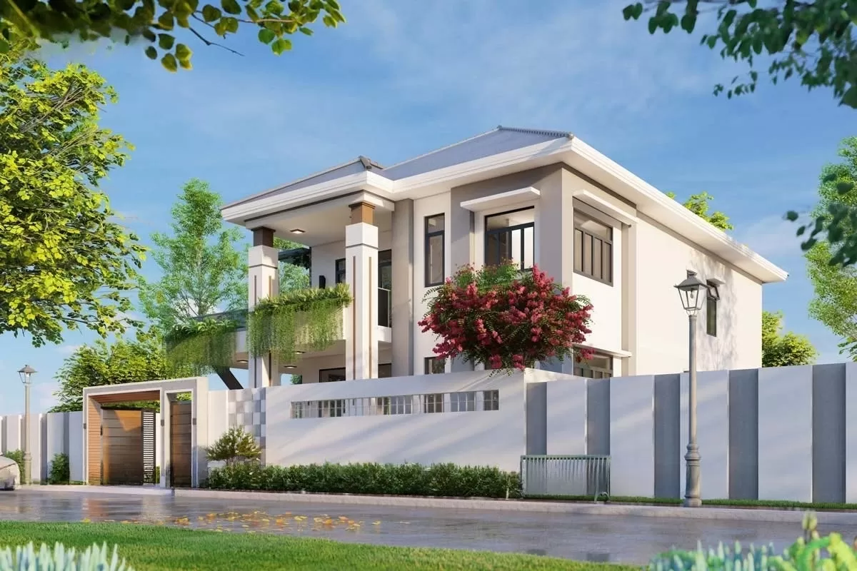 Nhà 120m2 2 tầng Nhật Bản hiện đại