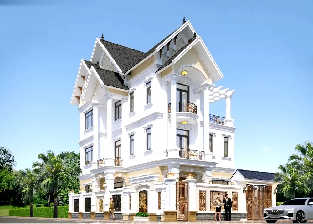 Phối cảnh ngoại thất mẫu thiết kế ấn tượng