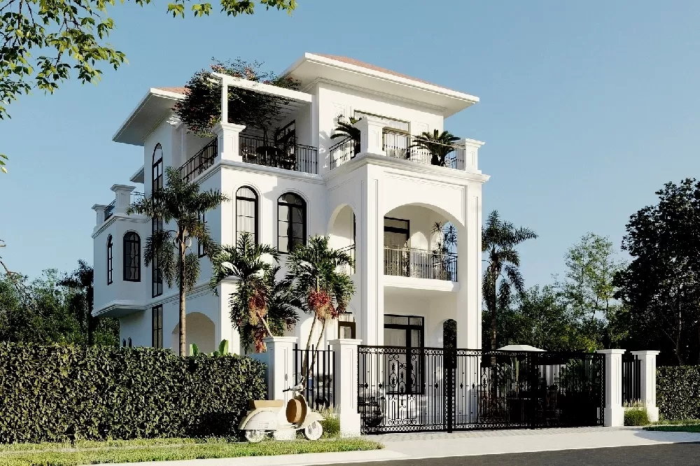 Thiết kế nhà theo phong cách tân cổ điển mang đến vẻ đẹp vượt thời gian