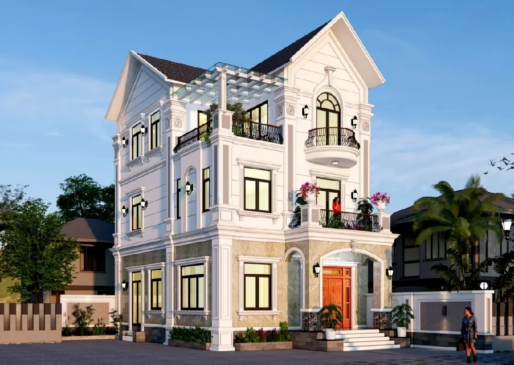 Mái thái tạo nên một sự khác biệt độc đáo và giúp tạo không gian ấn tượng