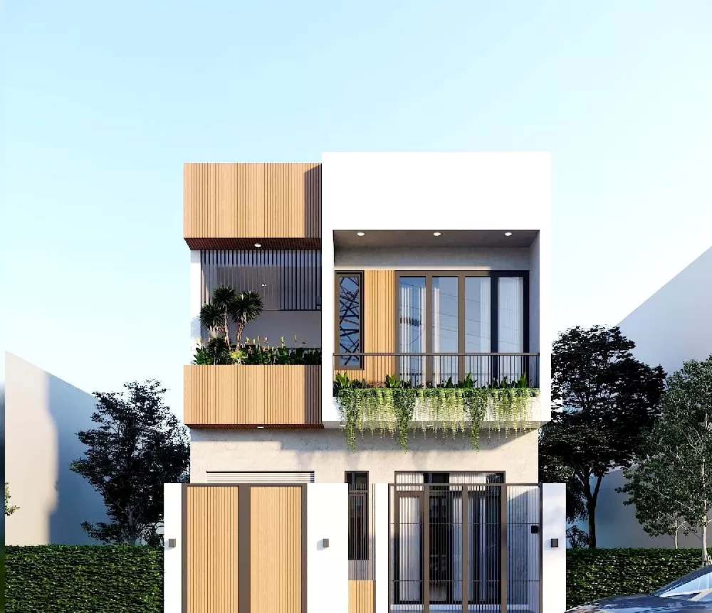 Ngôi nhà có thiết kế hình khố đơn giản