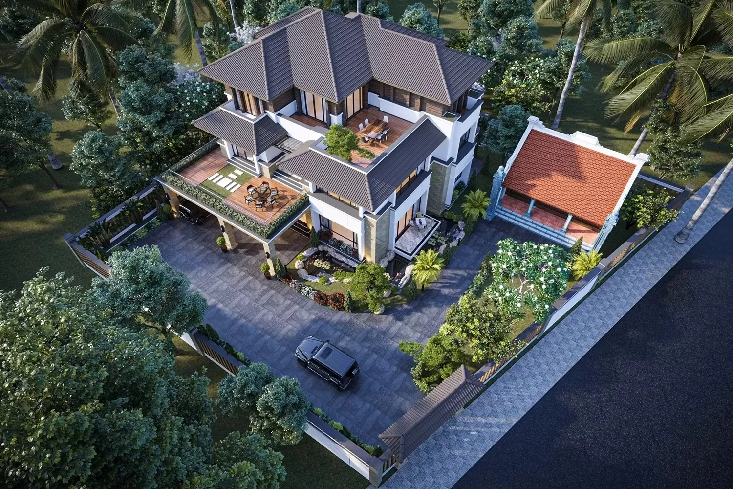Bộ sưu tập biệt thự nhà vườn 3 tầng hiện đại đang được ưa chuộng