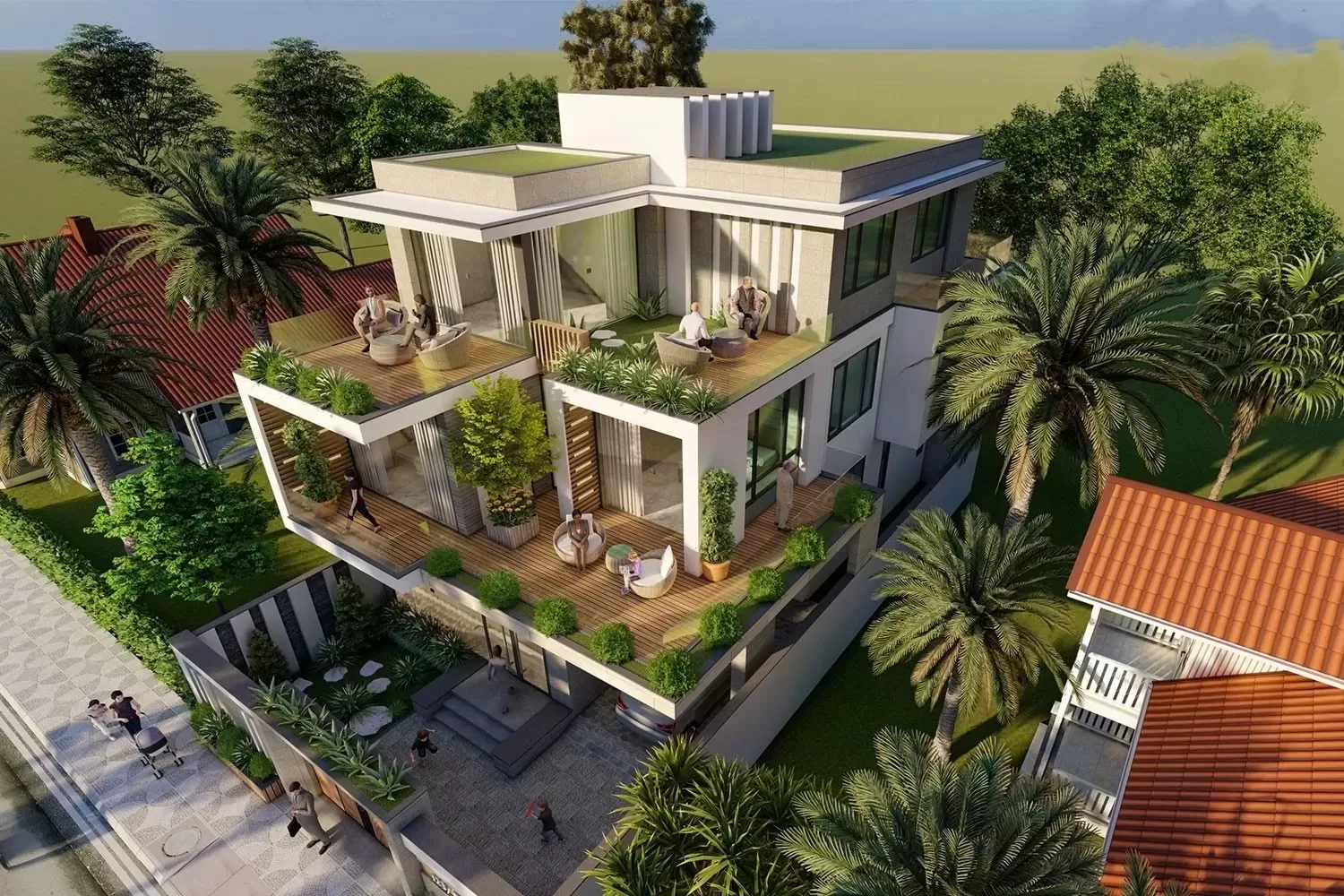Bộ sưu tập biệt thự nhà vườn 3 tầng hiện đại đang được ưa chuộng