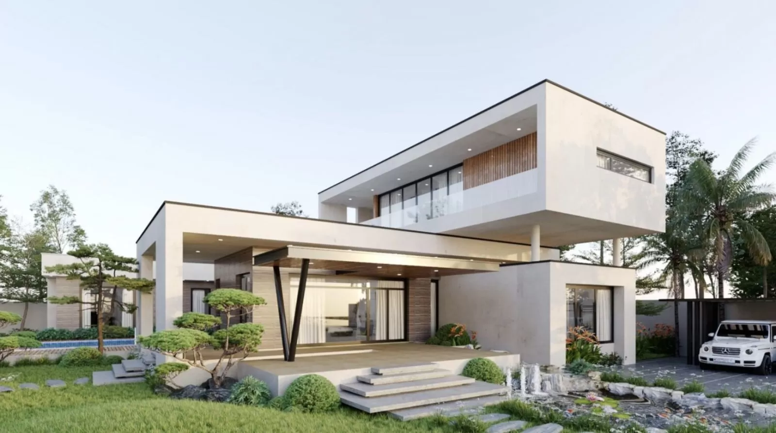Kiến trúc mẫu nhà vườn 150m2 với không gian xanh mát