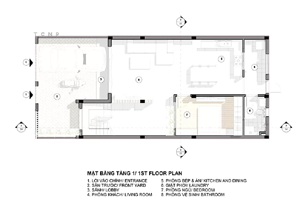 Mặt bằng tầng 1