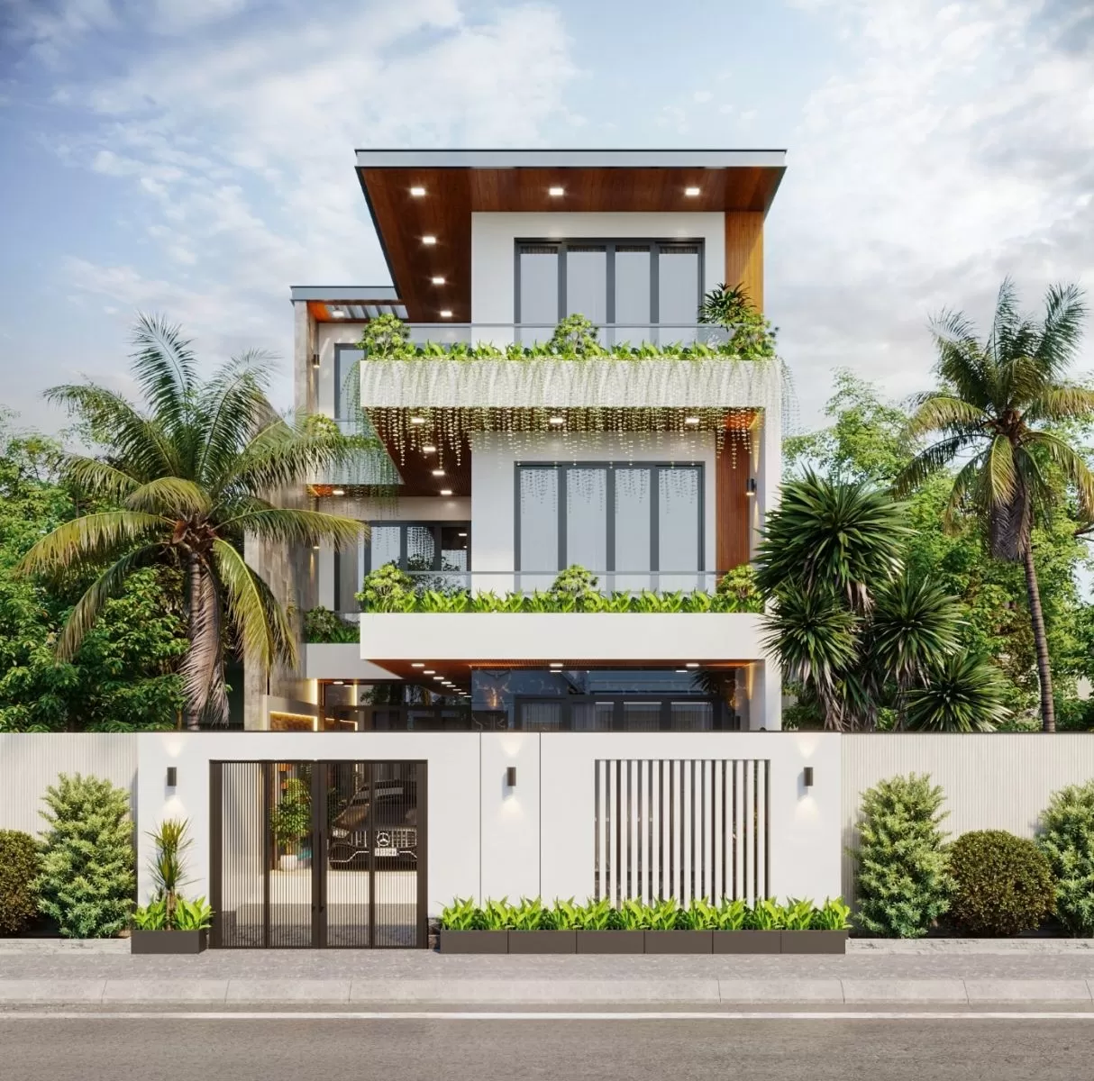 Nhà ống 3 tầng không gian mở 7x14m