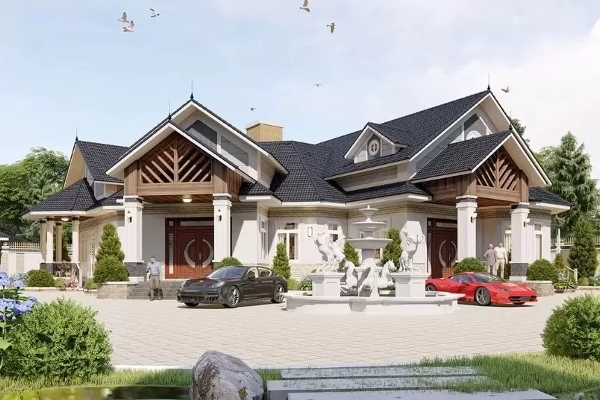 35 Thiết kế nhà mái thái tân cổ điển 1 tầng đẹp tiết kiệm chi phí