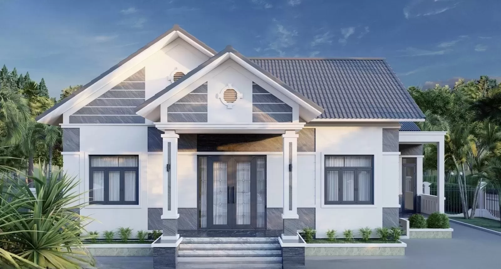Quy mô nhà 70m2 ngang 10m phù hợp đa dạng phong cách