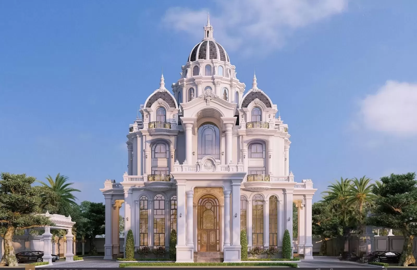 Nhà 5 tầng tân cổ điển sở hữu vẻ đẹp sang trọng cùng không gian sống tiện nghi phù hợp với phân khúc xa hoa cho giới thượng lưu