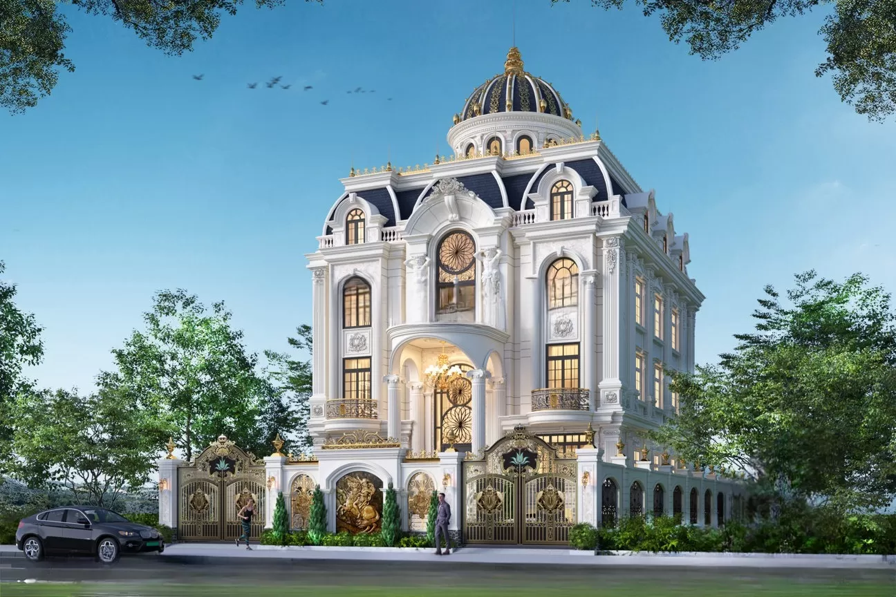 Chi phí thiết kế nhà 5 tầng tân cổ điển trọn gói theo m2