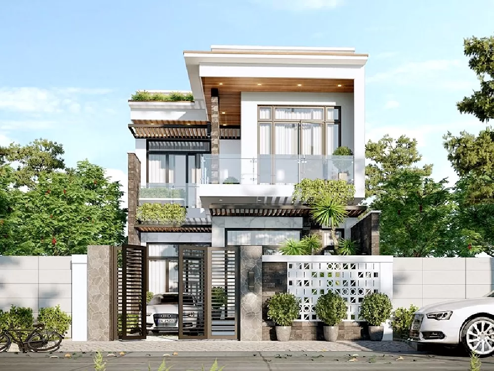 Mẫu nhà 8x15 có 3 phòng ngủ