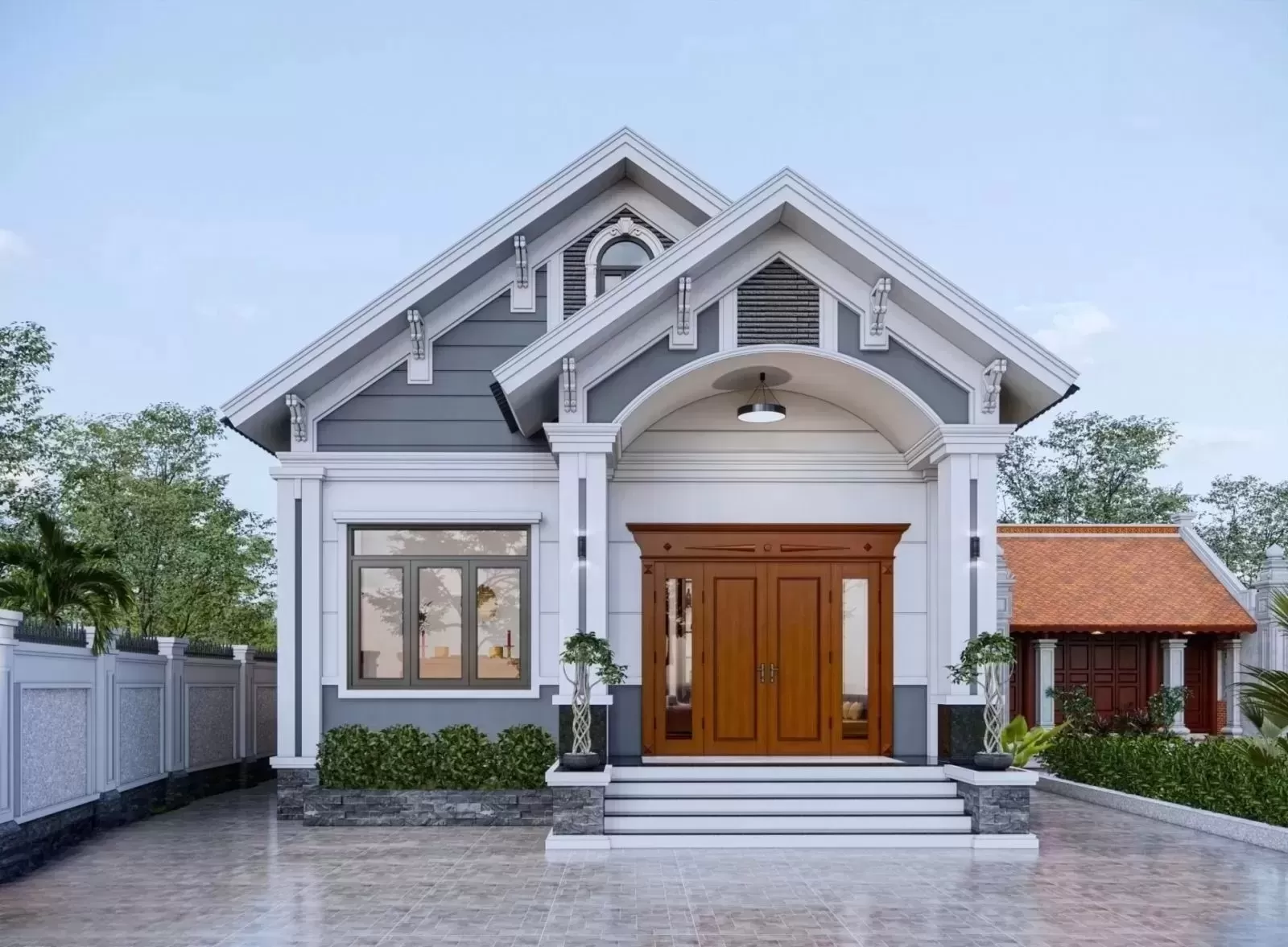 Thiết kế nhà ngang 8m dài 14m 1 tầng đang trở thành mẫu nhà cực hot và được nhiều gia đình lựa chọn. Không chỉ phủ hợp với quỹ đất ở các khu vực thành thị, ngoại ô hay thôn quê mà mẫu nhà 1 tầng 8x14m còn đáp ứng không gian sống tiện nghi, sang trọng cho gia chủ.