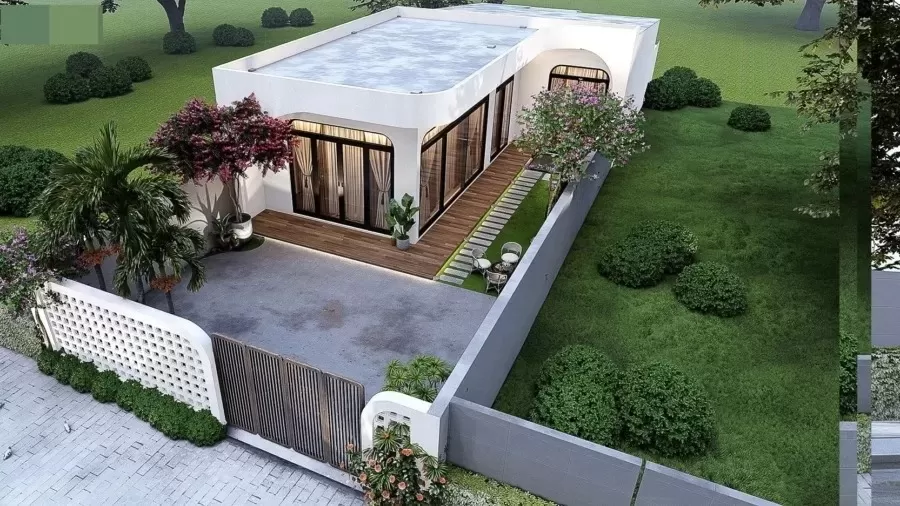 Thiết kế nhà ngang 8m dài 14m 1 tầng đang trở thành mẫu nhà cực hot và được nhiều gia đình lựa chọn. Không chỉ phủ hợp với quỹ đất ở các khu vực thành thị, ngoại ô hay thôn quê mà mẫu nhà 1 tầng 8x14m còn đáp ứng không gian sống tiện nghi, sang trọng cho gia chủ.
