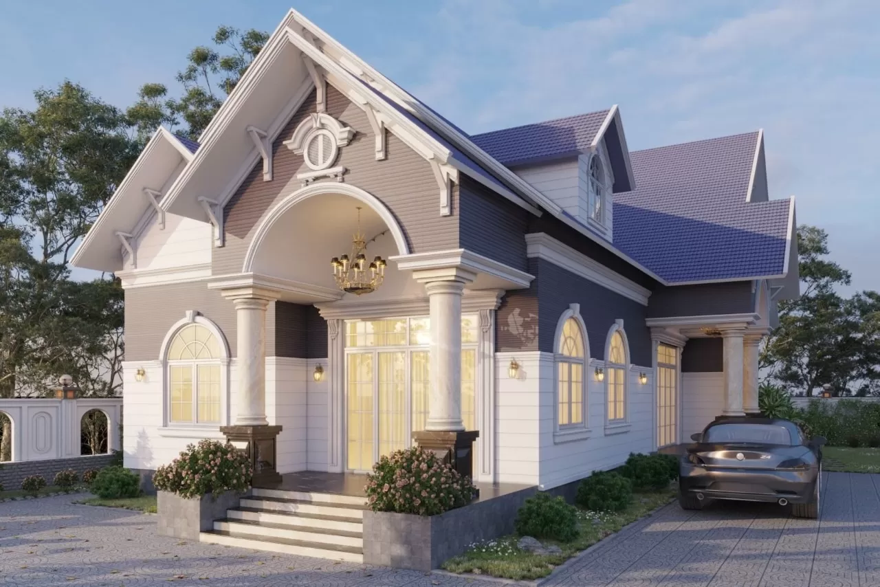 Bạn cần chuẩn bị ít nhất 616 triệu đồng để xây được một mẫu thiết kế nhà vuông 1 tầng 8x10m đẹp và tiện nghi