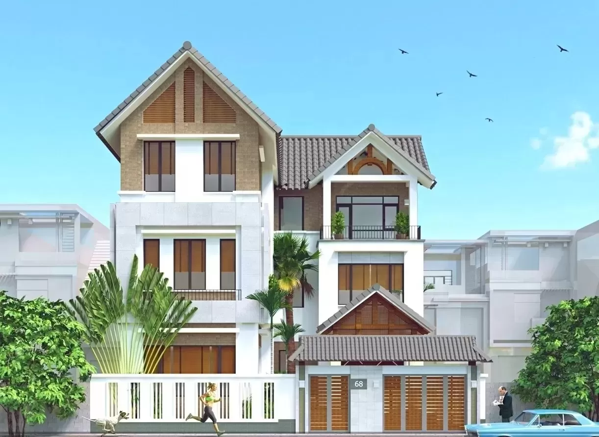 Biệt thự 3 tầng 6 phòng ngủ được nhiều người lựa chọn xây dựng đặc biệt những gia đình có đông thành viên. Theo đó mẫu nhà này đáp ứng đầy đủ chức năng cần thiết đảm bảo sự tiện nghi và thoải mái trong quá trình sinh hoạt.