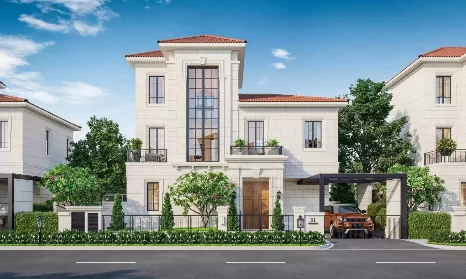 Biệt thự 3 tầng 6 phòng ngủ được nhiều người lựa chọn xây dựng đặc biệt những gia đình có đông thành viên. Theo đó mẫu nhà này đáp ứng đầy đủ chức năng cần thiết đảm bảo sự tiện nghi và thoải mái trong quá trình sinh hoạt.