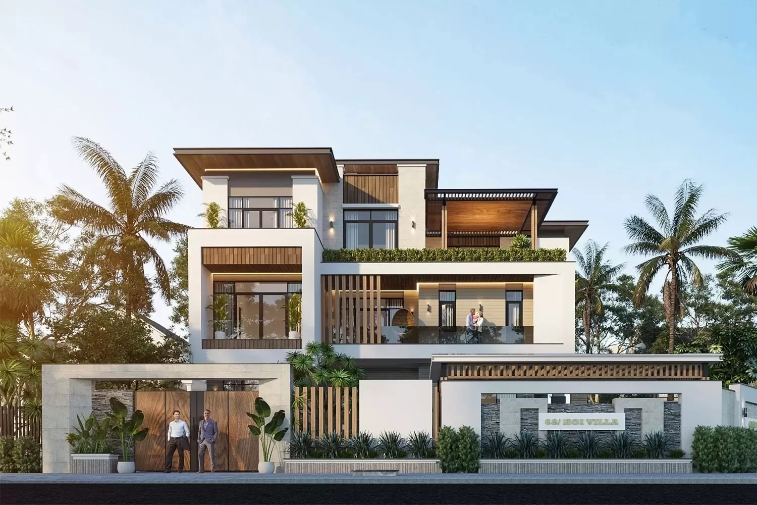 Biệt thự 3 tầng 6 phòng ngủ được nhiều người lựa chọn xây dựng đặc biệt những gia đình có đông thành viên. Theo đó mẫu nhà này đáp ứng đầy đủ chức năng cần thiết đảm bảo sự tiện nghi và thoải mái trong quá trình sinh hoạt.