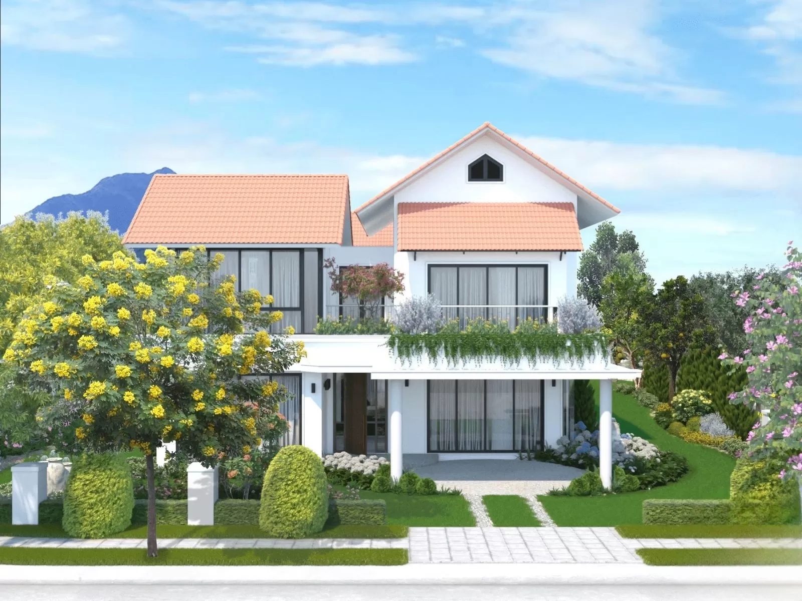 Biệt thự nghỉ dưỡng 2 tầng đang là sự lựa chọn của rất nhiều người hiện nay. Xu hướng phát triển các mẫu biệt thự nghỉ dưỡng với không gian rộng rãi, thoáng mát và hiện đại trở thành nơi lý tưởng để thư giãn, giải tỏa căng thẳng cho gia đình.