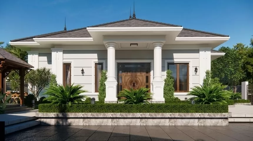 Kiến trúc biệt thự vườn 4 phòng ngủ 1 tầng sang trọng, tiện nghi và thoáng mát