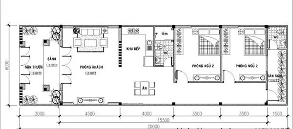 Bản vẽ phối cảnh mặt bằng