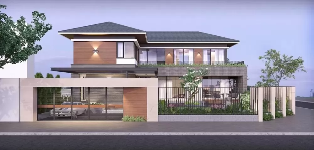 Biệt thự 2 mặt tiền được nhiều người đánh giá cao vì diện tích mặt tiền của loại hình nhà ở này rộng rãi, xây dựng kiến trúc đa dạng đẹp mắt
