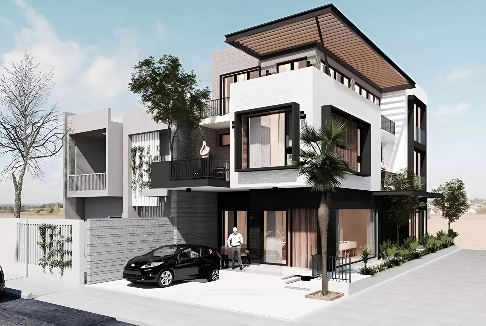 Biệt thự 2 mặt tiền được nhiều người đánh giá cao vì diện tích mặt tiền của loại hình nhà ở này rộng rãi, xây dựng kiến trúc đa dạng đẹp mắt