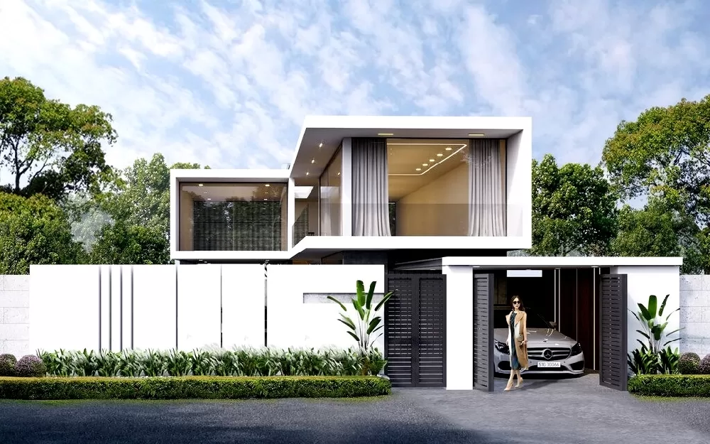 Thiết kế nhà chữ 1 trệt 1 lầu với không gian rộng rãi, thoáng mát và rất thời thượng