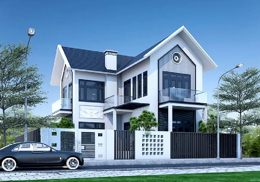 Chọn vật liệu xây dựng phù hợp cho biệt thự chữ L hiện đại