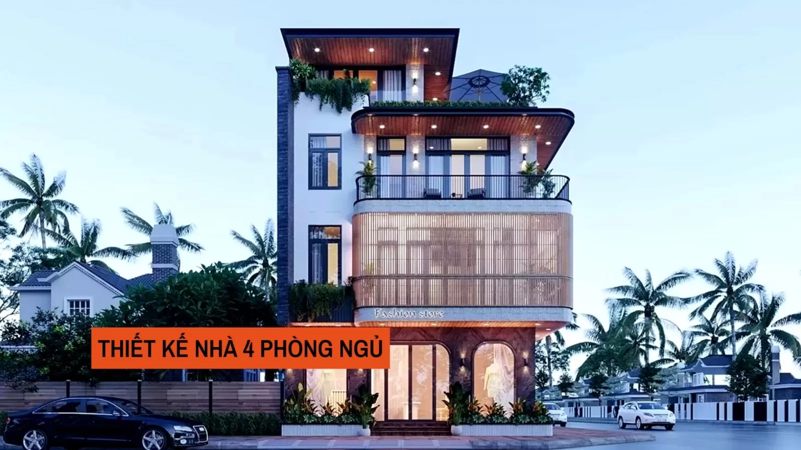 Thiết kế nhà 4 phòng ngủ