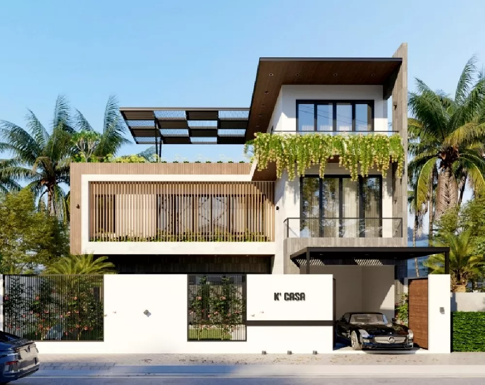 Không gian rộng lớn và thông thoáng là điểm đặc biệt của ngôi nhà này
