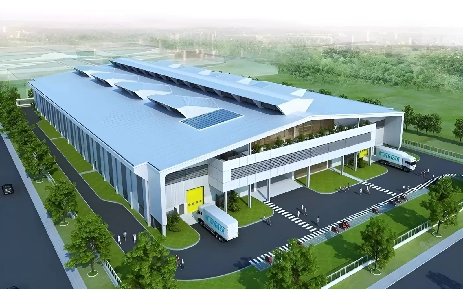 Thiết kế nhà xưởng 1000m2 tại Hà Nam