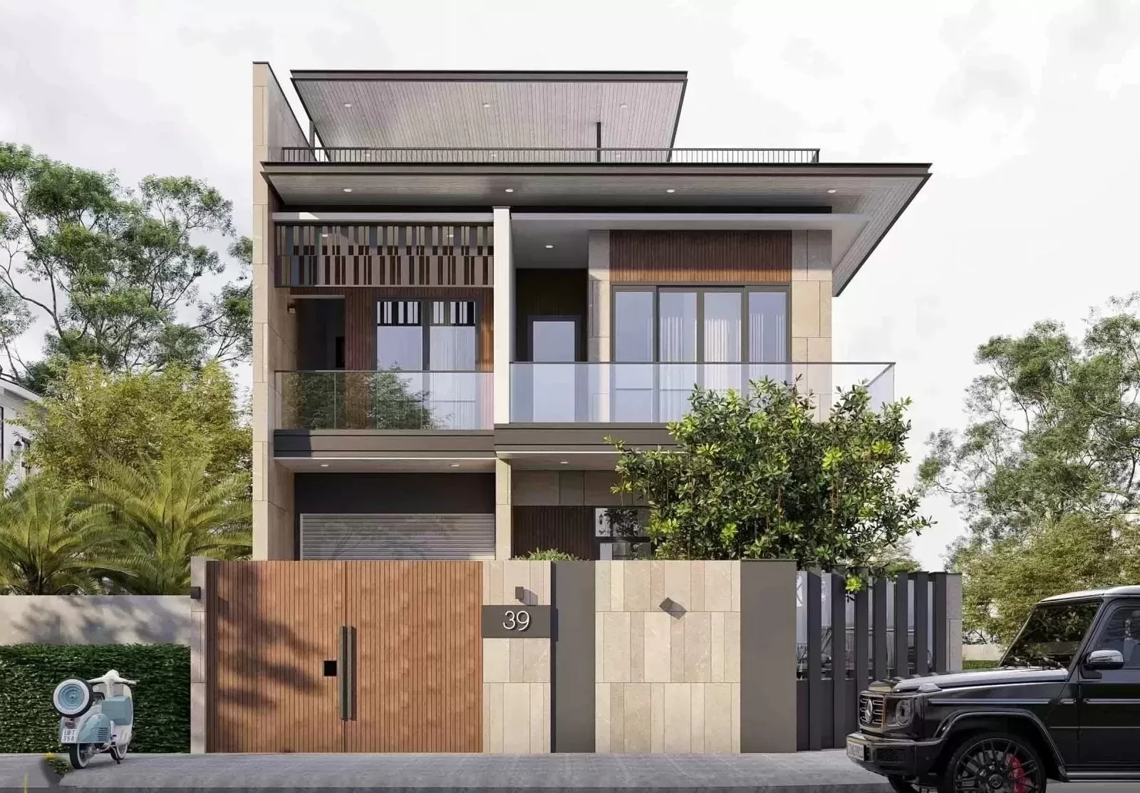 Những căn nhà 2 tầng 4 phòng ngủ 80m2 có kiến trúc thiết kế đa dạng, tính thẩm mỹ cao và công năng phù hợp với nhiều gia đình.