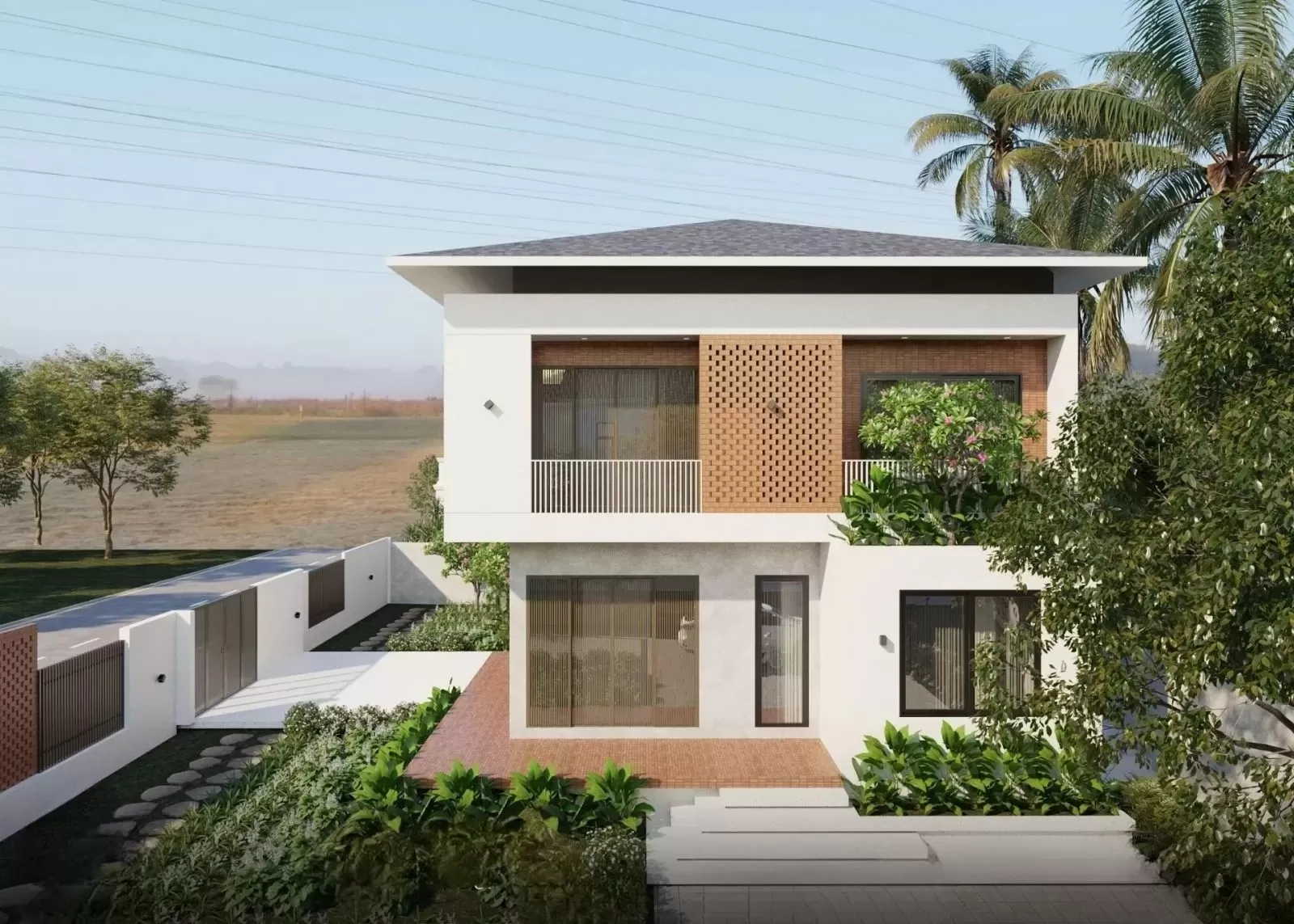 Những căn nhà 2 tầng 4 phòng ngủ 80m2 có kiến trúc thiết kế đa dạng, tính thẩm mỹ cao và công năng phù hợp với nhiều gia đình.