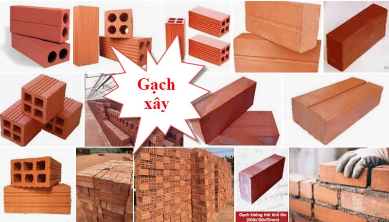 Gạch là nguyên vật liệu quan trọng nhất trong quá trình xây nhà