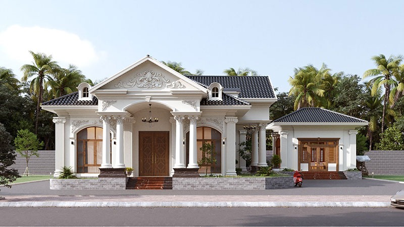 Mẫu nhà gác lửng mái nhật phong cách cổ điển