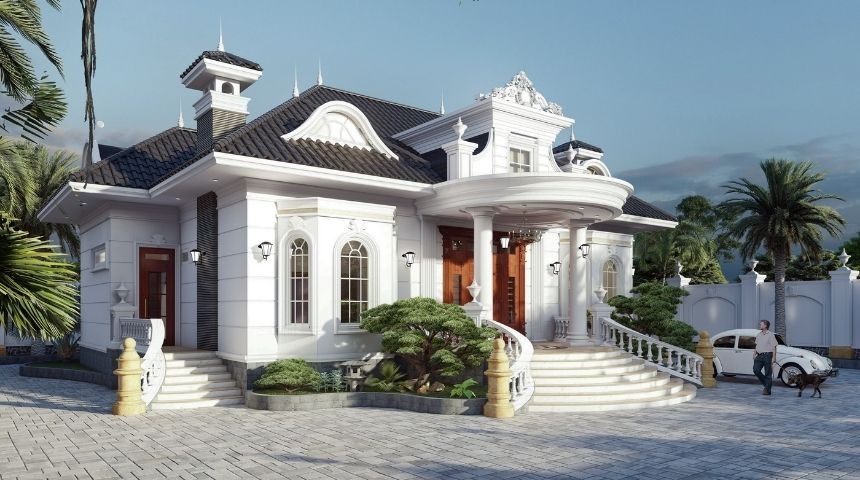 Nhà mái nhật gác lửng 100m2
