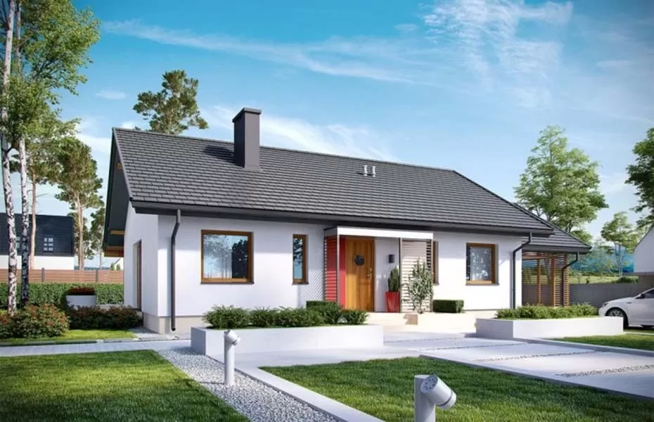 Màu trắng và xám tương phản tạo nét nổi bật