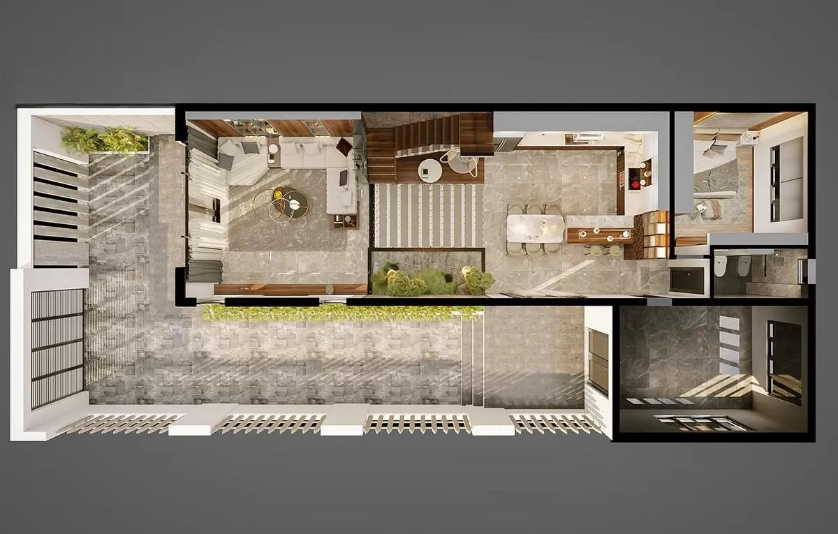 Mặt bằng nội thất tầng 1